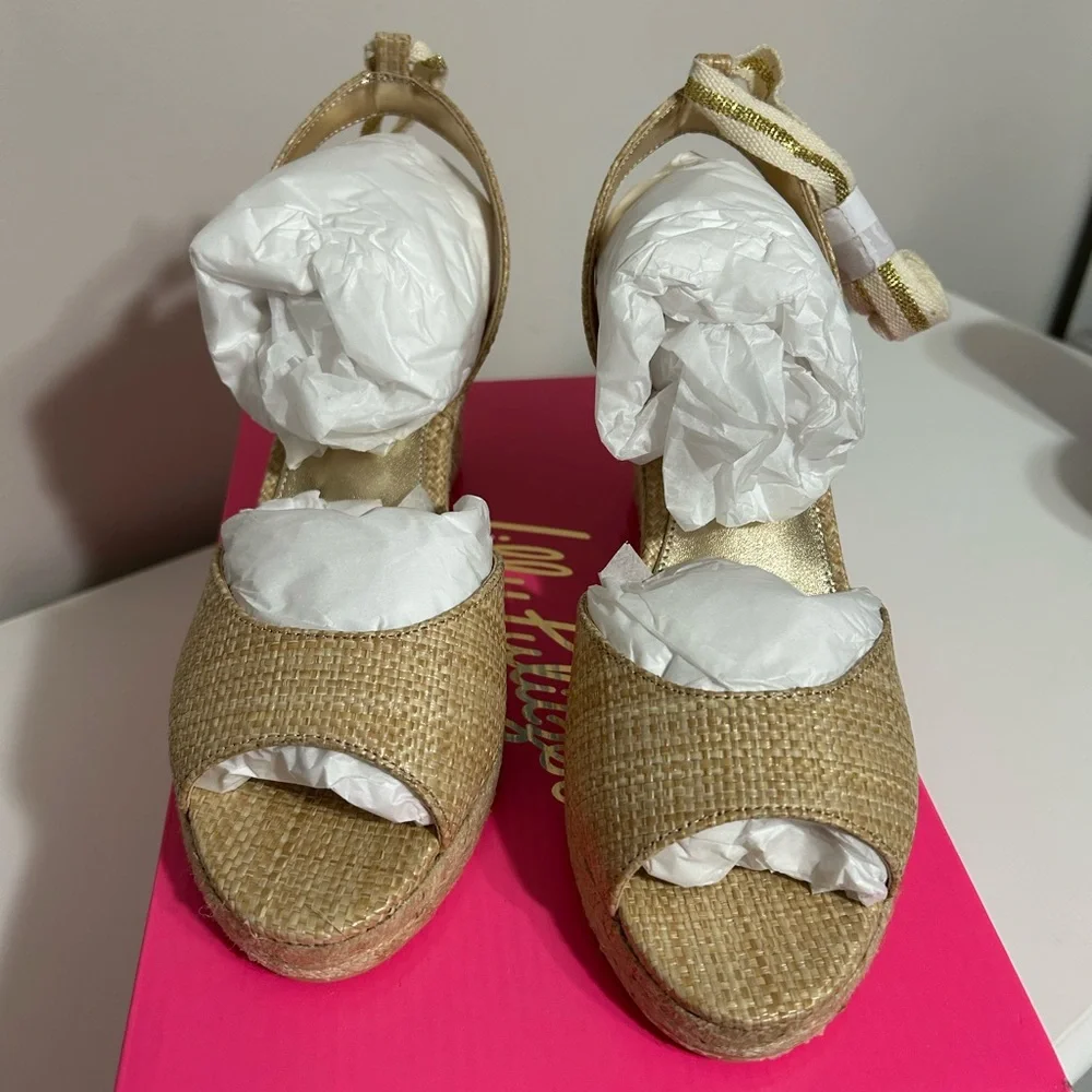 Lilly‎ Pulitzer NWT Paisley Espadrille Wedge
